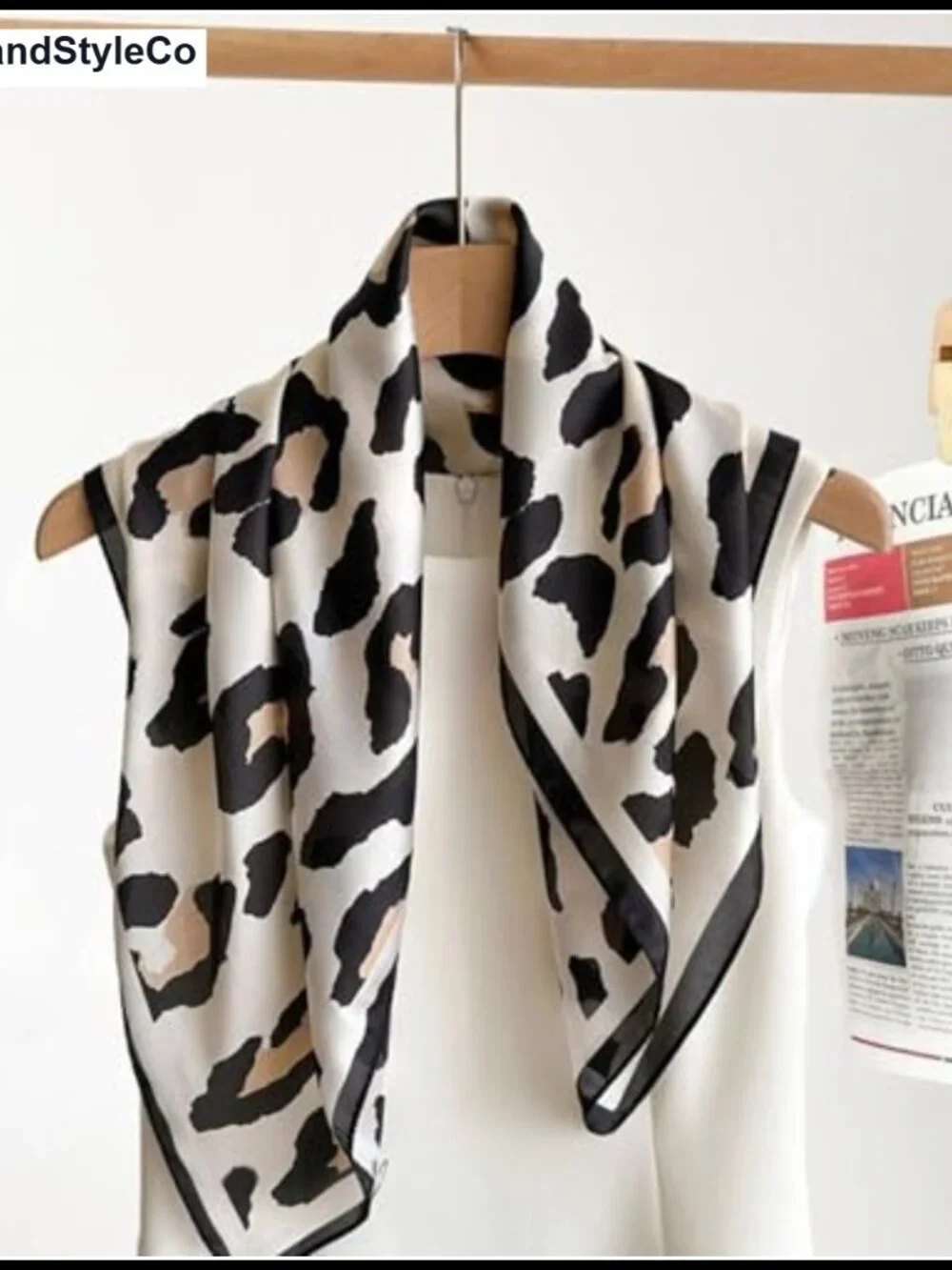 Silk Feeling Square Scarf for Women Satin Head Scarf Fashion Neck Scarf